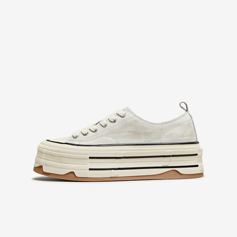 TATA/他她2025秋时尚休闲厚底女板鞋新款CK201CM5