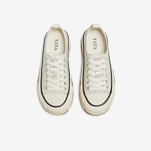 TATA/他她2025秋时尚休闲厚底女板鞋新款CK201CM5