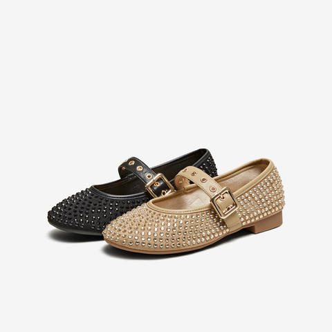 TATA/他她2025春时尚女休闲玛丽珍鞋新款CP801AQ5