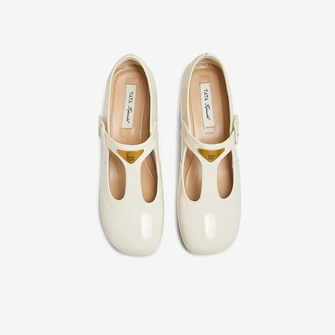 TATA/他她2025春商场同款时尚气质玛丽珍鞋女新款7HF20AA5
