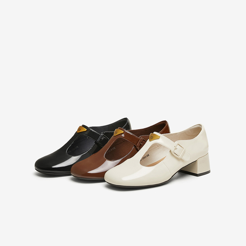 TATA/他她2025春商场同款时尚气质玛丽珍鞋女新款7HF20AA5