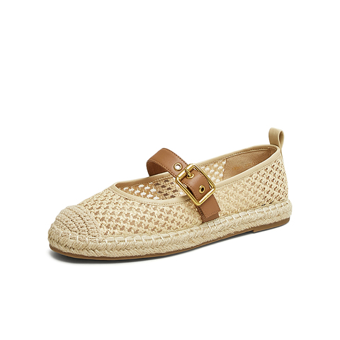 TATA/他她2025夏商场同款时尚休闲圆头女单鞋新款CWD01BQ5