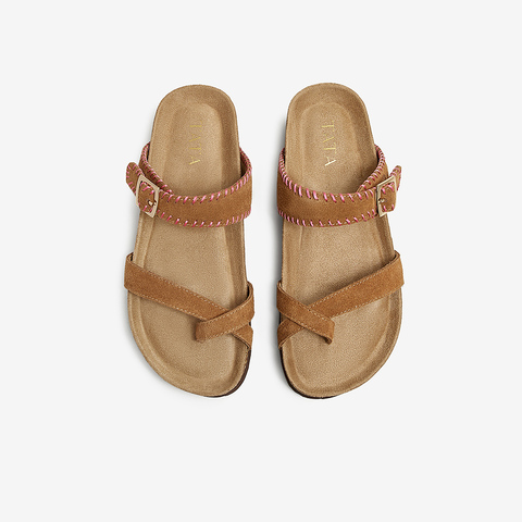 TATA/他她2025夏百搭时尚休闲女拖鞋新款CWC01BT5