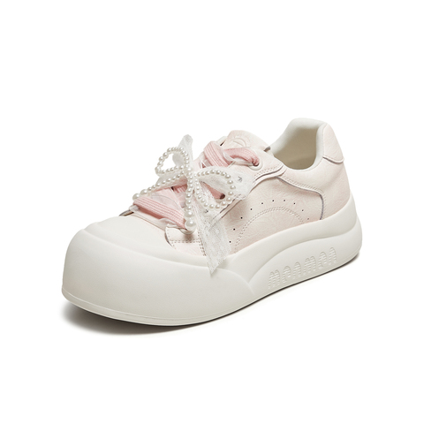 TATA/他她2025秋时尚休闲厚底女板鞋新款CP304CM5