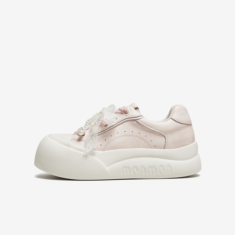 TATA/他她2025秋时尚休闲厚底女板鞋新款CP304CM5