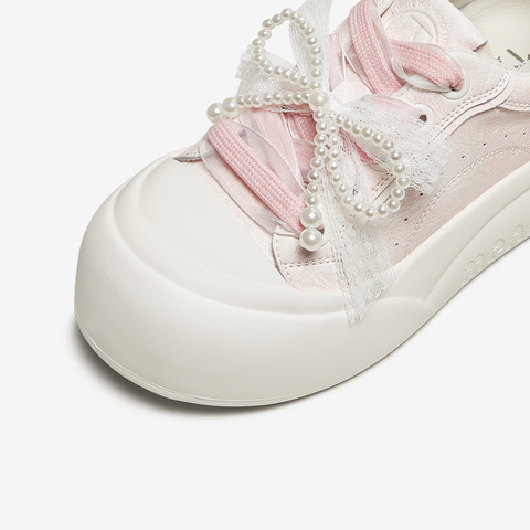 TATA/他她2025秋时尚休闲厚底女板鞋新款CP304CM5