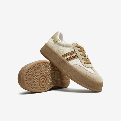 TATA/他她2025秋商场同款时尚潮流德训鞋女新款CWH04CM5