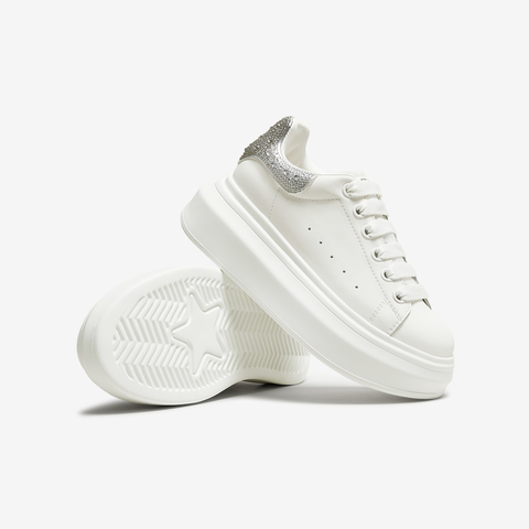 TATA/他她2025秋商场同款时尚休闲厚底女板鞋新款WU507CM5