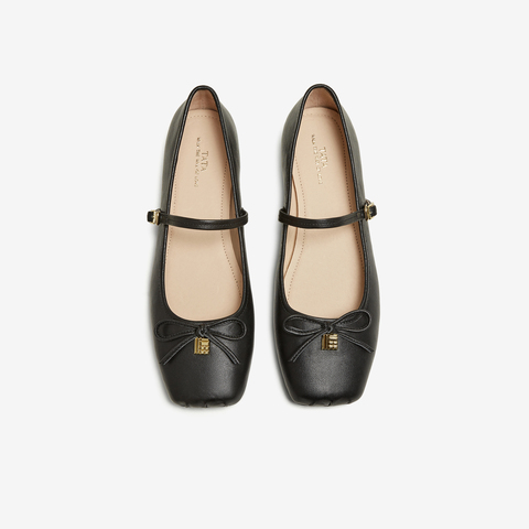 TATA/他她2025秋商场同款女时尚百搭玛丽珍鞋新款YRT01CQ5