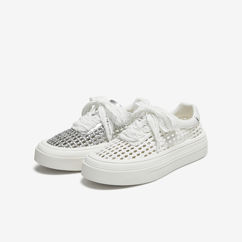 TATA/他她2025夏商场同款时尚休闲女板鞋新款CWU01BM5