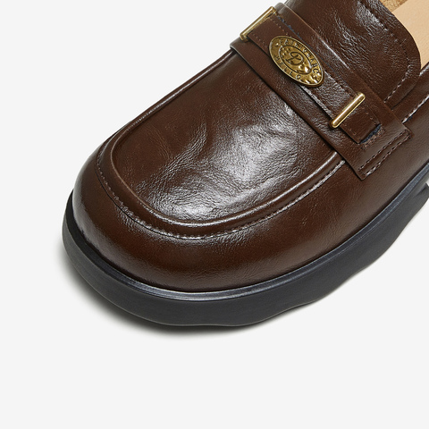 TATA/他她2025秋商场同款时尚休闲女乐福鞋新款ETV01CA5