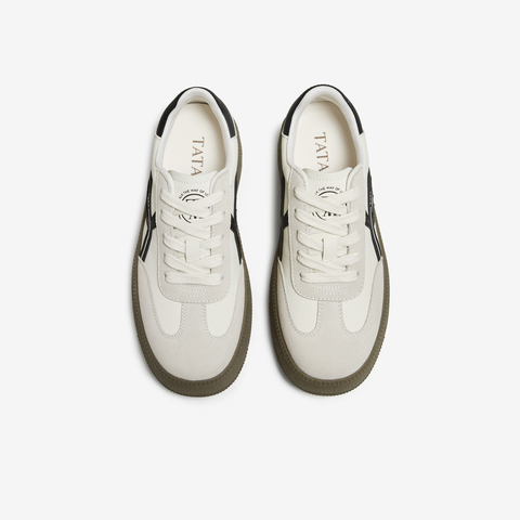 TATA/他她2025秋商场同款百搭休闲女德训鞋新款CWH06CM5