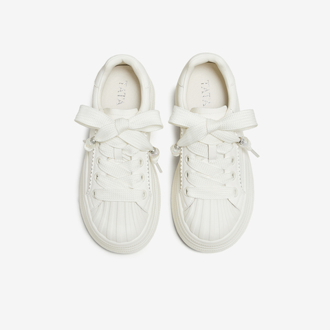 TATA/他她2025秋商场同款时尚休闲板鞋女新款CT907CM5