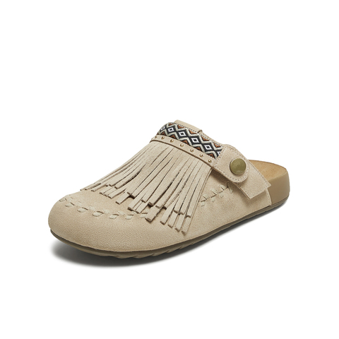 TATA/他她2025秋商场同款时尚休闲勃肯鞋女新款YTP01CH5