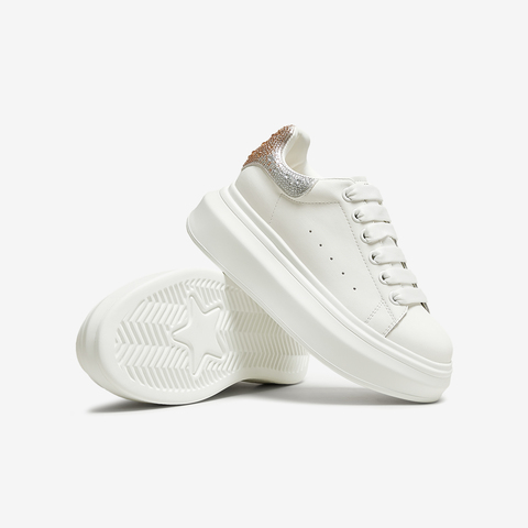 TATA/他她2025秋商场同款时尚休闲厚底女板鞋新款WU507CM5