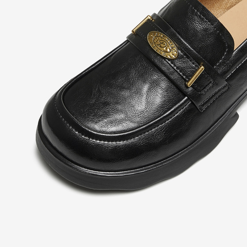 TATA/他她2025秋商场同款时尚休闲女乐福鞋新款ETV01CA5