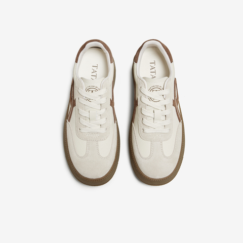 TATA/他她2025秋商场同款百搭休闲女德训鞋新款CWH06CM5