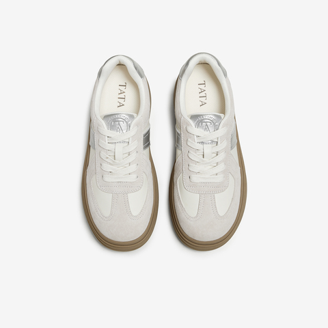 TATA/他她2025秋时尚德训鞋女百搭休闲鞋新款STZ01CM5