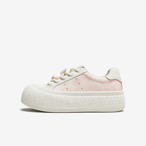 TATA/他她2025秋商场同款时尚休闲厚底女板鞋新款CT702CM5