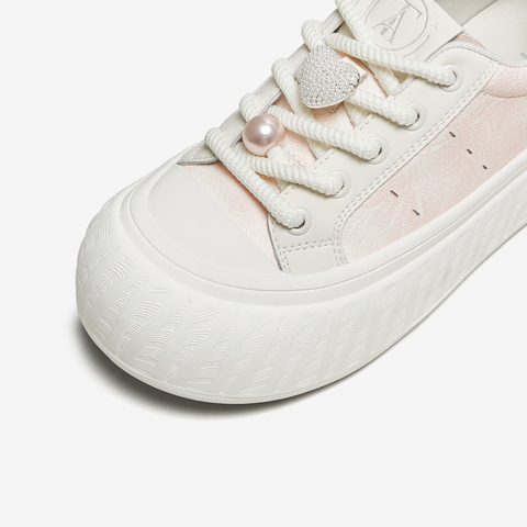 TATA/他她2025秋商场同款时尚休闲厚底女板鞋新款CT702CM5