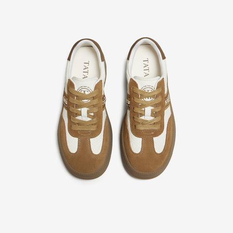 TATA/他她2025秋商场同款时尚潮流德训鞋女新款CWH04CM5