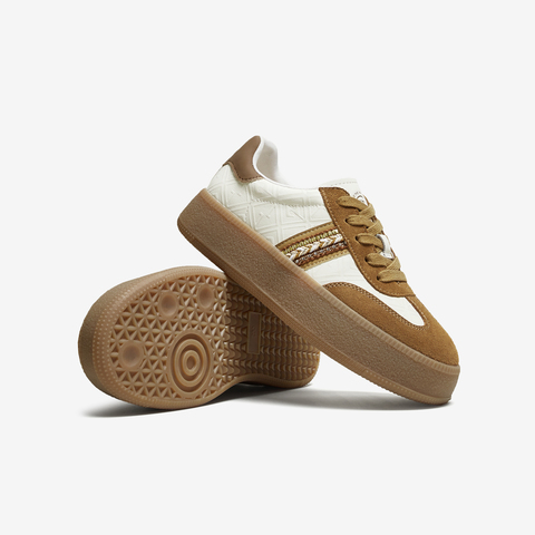 TATA/他她2025秋商场同款时尚潮流德训鞋女新款CWH04CM5