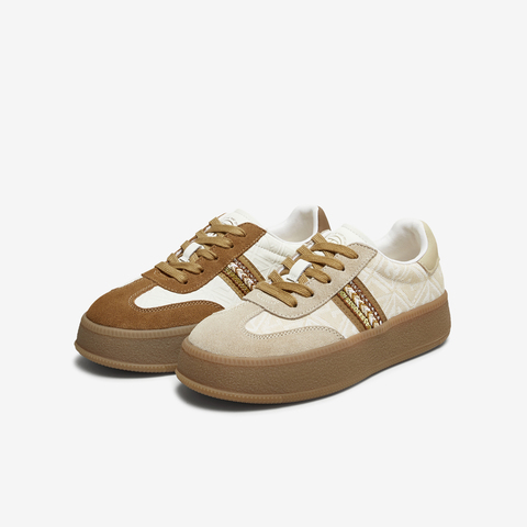 TATA/他她2025秋商场同款时尚潮流德训鞋女新款CWH04CM5