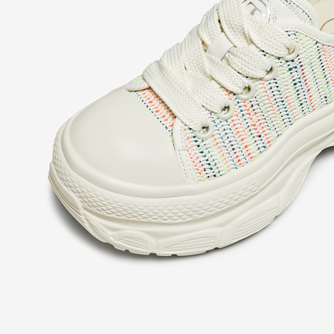 TATA/他她2025春时尚休闲厚底女板鞋新款CN901AM5