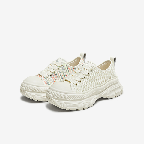 TATA/他她2025春时尚休闲厚底女板鞋新款CN901AM5