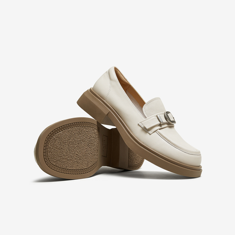 TATA/他她2025秋商场同款时尚休闲圆头女乐福鞋新款CK601CA5