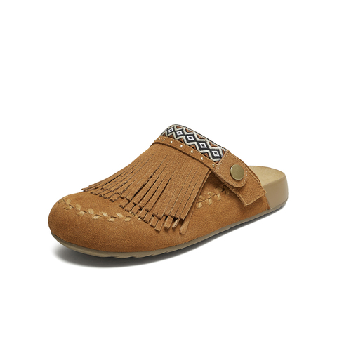 TATA/他她2025秋商场同款时尚休闲勃肯鞋女新款YTP01CH5