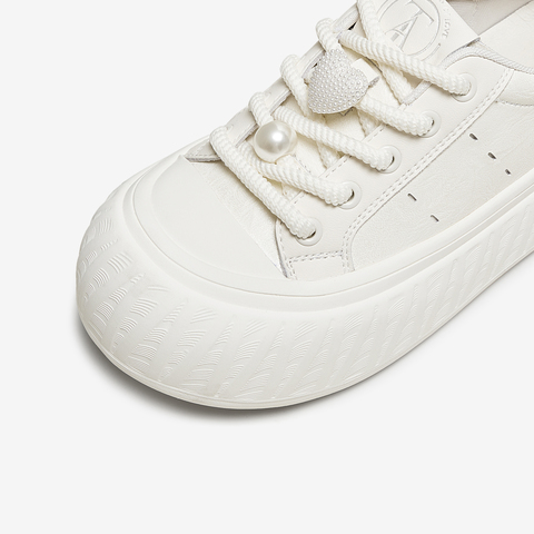 TATA/他她2025秋商场同款时尚休闲厚底女板鞋新款CT702CM5