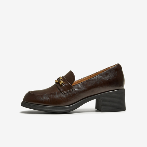 TATA/他她2025秋商场同款时尚百搭女乐福鞋新款WCNA6CA5