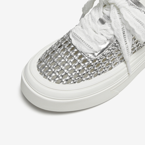 TATA/他她2025夏商场同款时尚休闲女板鞋新款CWU01BM5