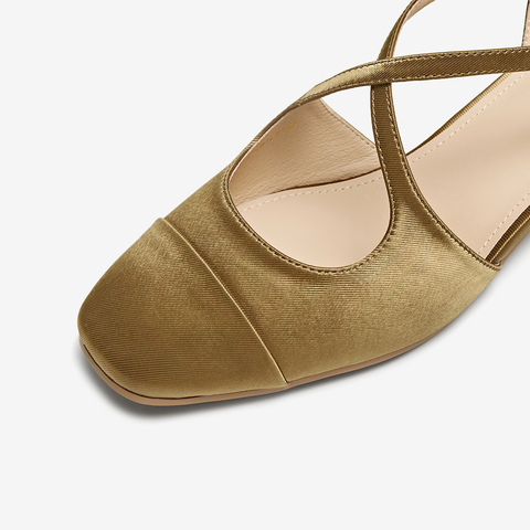 TATA/他她2025夏时尚复古拼色玛丽珍鞋女单鞋新款USE01BK5