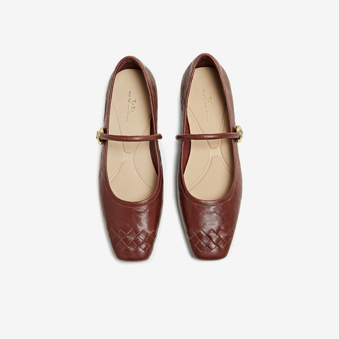 TATA/他她2025秋商场同款时尚女气质玛丽珍鞋新款USL01CQ5