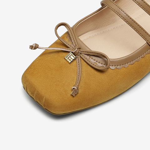 TATA/他她2025秋商场同款时尚蝴蝶结玛丽珍鞋女新款YRT03CQ5