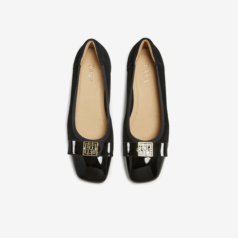 TATA/他她2025秋商场同款时尚气质女浅口单鞋新款XTS01CQ5