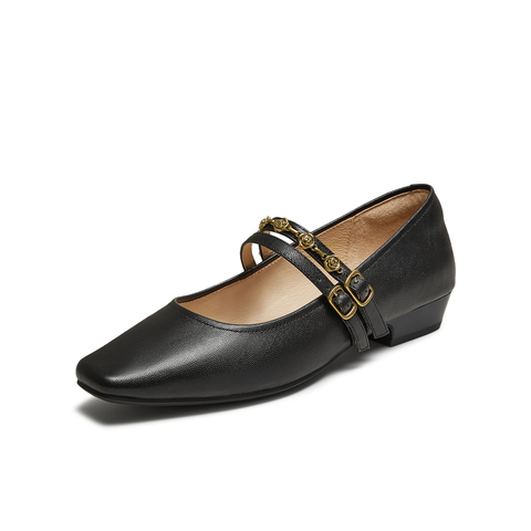 TATA/他她2025秋商场同款时尚女气质玛丽珍鞋新款YRU03CQ5