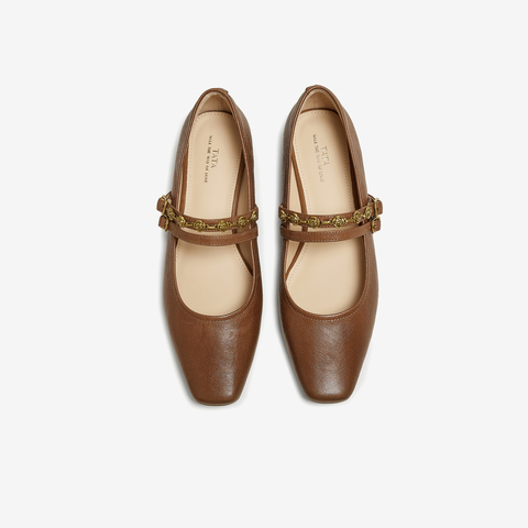 TATA/他她2025秋商场同款时尚女气质玛丽珍鞋新款YRU03CQ5