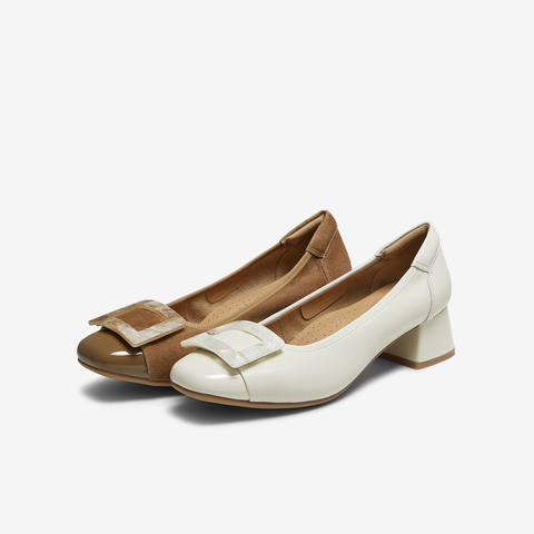 TATA/他她2025秋商场同款时尚浅口气质女单鞋新款UTG01CQ5