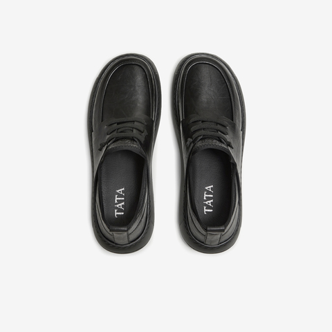 TATA/他她2025秋商场同款纯色舒适百搭休闲皮鞋男新款OCD10CM5