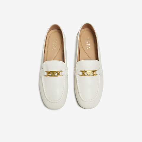 TATA/他她2025秋商场同款时尚休闲女乐福鞋新款7QCC1CA5