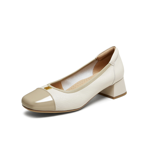 TATA/他她2025秋商场同款时尚简约浅口女单鞋新款XMM02CQ5