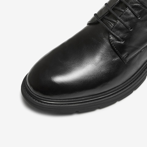 TATA/他她2025秋商场同款纯色舒适百搭皮鞋男新款QGV01CM5