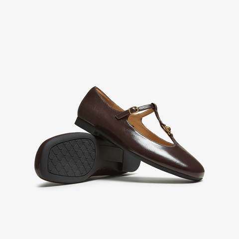 TATA/他她2025秋商场同款时尚百搭女玛丽珍鞋新款7H007CQ5