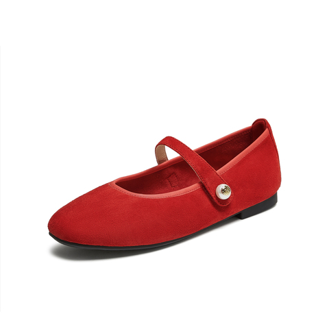 TATA/他她2025秋浅口女时尚休闲玛丽珍鞋新款YTK01CQ5