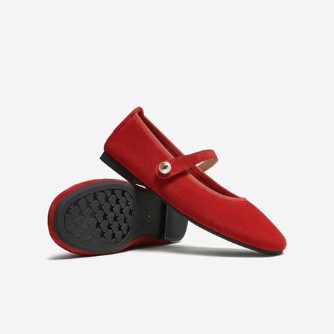 TATA/他她2025秋浅口女时尚休闲玛丽珍鞋新款YTK01CQ5