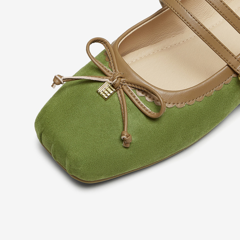 TATA/他她2025秋商场同款时尚蝴蝶结玛丽珍鞋女新款YRT03CQ5