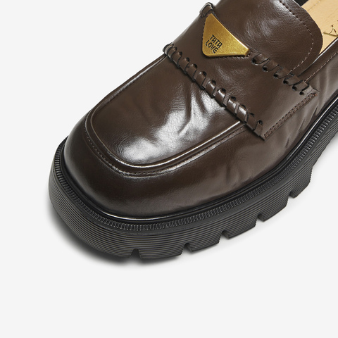 TATA/他她2025秋商场同款时尚百搭女乐福鞋新款FUV01CA5